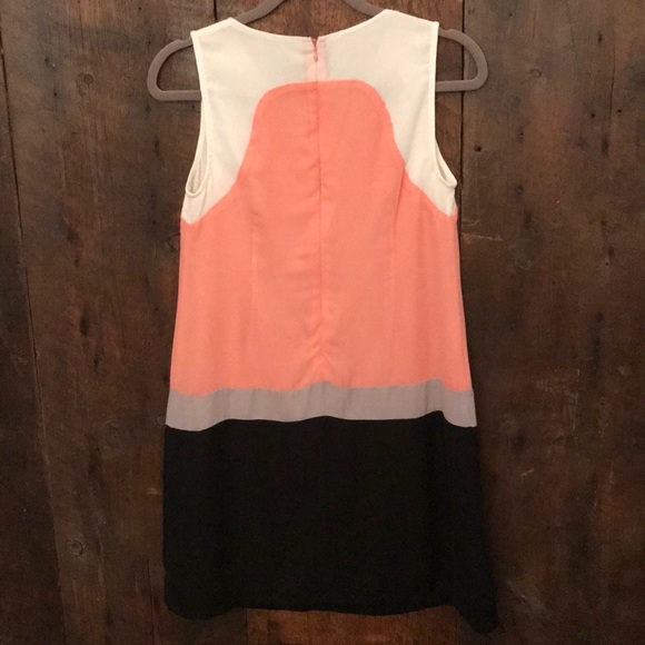 Simons Color-block Mini Dress - Picture 4 of 6
